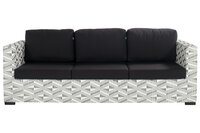 Hartman Malediven Loungeset 4-delig - Wicker - Zwart