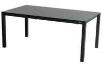 Hartman Matteo Uitschuifbare Tuintafel - Aluminium - Zwart - 180/250x100x74 cm