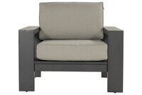 Hartman Titan Loungestoel - Aluminium - Grijs - 101x85x80cm