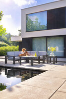 Titan Coffee Bijzettafel - Aluminium - Grijs - 60x60x50cm