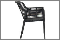 Hartman Patricia Dining Tuinstoel - Wicker - Zwart - 59x67x84cm