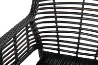 Hartman Patricia Dining Tuinstoel - Wicker - Zwart - 59x67x84cm