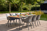 Hartman Silencio Aluminium Dining Tuintafel - Teak - 220x100x74cm
