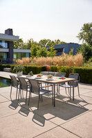 Hartman Silencio Aluminium Dining Tuintafel - Teak - 220x100x74cm