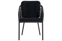 Hartman Hera Rope Dining Tuinstoel - Antraciet - 58x62x79cm