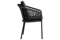 Hartman Hera Rope Dining Tuinstoel - Antraciet - 58x62x79cm