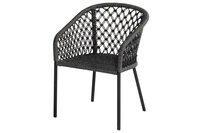 Hartman Hera Rope Dining Tuinstoel - Antraciet - 58x62x79cm