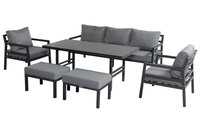 Hartman Bari Loungetafel Diningtafel - Aluminium - Antraciet