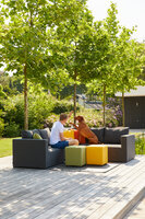 Hartman Alex Hocker - All weather textile - Amber - 42x42x45cm