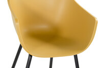 Hartman Iris Rondo Black/Yellow - Kunststof - 58x57x83cm