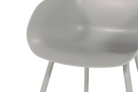Sophie Rondo Organic Chair Diningstoel - Kunststof - Misty Grey