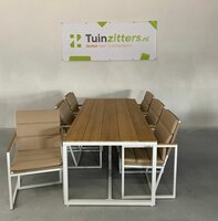 Hartman Lovina 7-delige diningset Wit