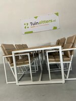 Hartman Lovina 7-delige diningset Wit