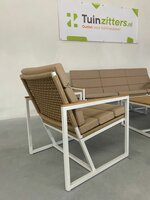 Hartman Lovina 4-delige loungeset Wit
