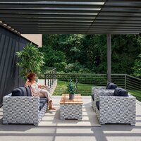 Hartman Malediven Loungeset 4-delig - Wicker - Zwart