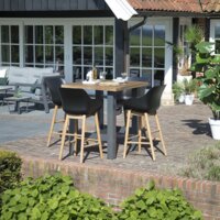 Hartman Sophie Yasmani Bartafel - Hout - Antraciet - 100x100x110cm