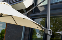 Hartman Shadowflex Zweef Parasol 300x300cm Natural incl kruisvoet excl. vulvoet