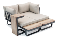 SenS-Line Palmos Loungeset - loungeset-multifunctional-Taupe
