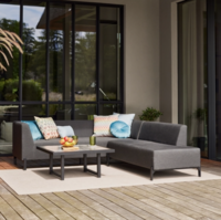 Loungeset Hartman Dion Corner Sofa Set Black