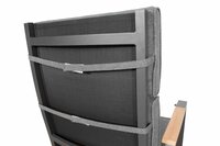 SenS-Line Milano verstelbare tuinstoel - Verstelbare tuinstoel -Teaklook-Grijs