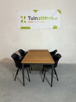 Hartman Amalia/Silencio 5-delige diningset zwart