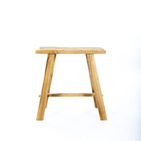 Teak Houten Bank Thea - 50x30x50 cm