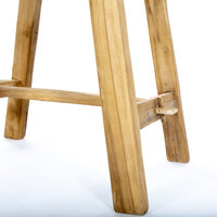 Teak Houten Bank Thea - 50x30x50 cm