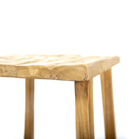 Teak Houten Bank Thea - 50x30x50 cm