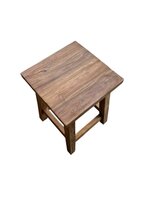 Teak Houten Mini Bank Carola &ndash; 30 x 30 x H 45 cm