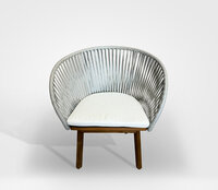 Timbra El Rondo Dining Tuinstoel  - Teak - Rope