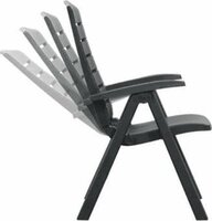 Hartman Florion Recliner Royal Grey - Set van 2 Stuks - Verstelbare Tuinstoel - 5 Standen Verstelbaar 