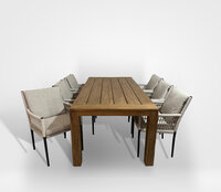 Sens-Line Bari/Bellusco 220 cm 7-delige dining tuinset