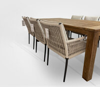 Sens-Line Bari/Bellusco 220 cm 7-delige dining tuinset