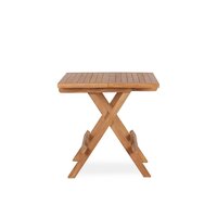 Inklapbare Bijzettafel &ndash; Teak &ndash; 50x50x50 cm