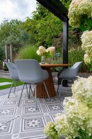 Hartman Sophie Rondo Organic Misty Grey / Lestari &Oslash;130 cm &ndash; 5-delige dining tuinset