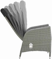 Solterra - Meloneras - dining tuinstoel verstelbaar - wicker (incl. Kussen)