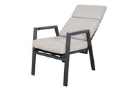 SenS-Line Milano verstelbare tuinstoel - Verstelbare tuinstoel -Aluminium-lightgrey 