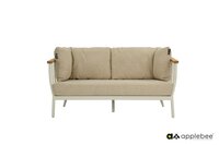 Apple Bee Condor lounge tuinbank 2-zits 150 cm - Oyster - (incl. Bee Wett cushion Cotton Flower)