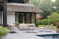 Apple Bee Condor 6-delige loungeset - Oyster - (incl. Bee Wett cushion Cotton Flower)