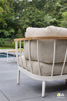 Apple Bee Condor 6-delige loungeset 150 cm - Oyster - (incl. Bee Wett cushion Cotton Flower)