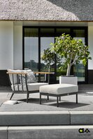 Apple Bee Condor lounge tuinstoel - Black - (incl. Bee Wett cushion Natural Oak)