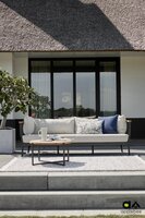 Apple Bee Condor lounge tuinbank 217 cm - Black - (incl. Bee Wett cushion Natural Oak)