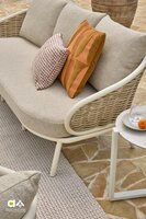 Apple Bee Pine Key lounge tafels (set van 2)  - Oyster - HPMS stone Cream