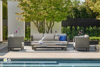 Apple Bee buitenkleed cross 400x250 cm - Grey