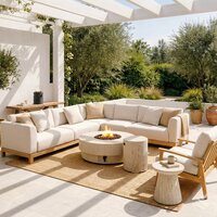 Happy Cocooning estate tafel &Oslash;105 cm travertine