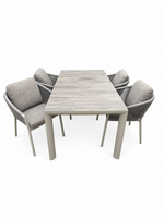Siena Garden Merano/Silva 160 cm 5-delige dining tuinset 
