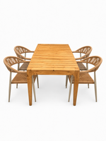Sens-Line Ibiza/Bandung 160cm 5-delige dining tuinset