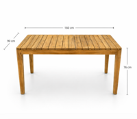 Sens-Line Ibiza/Bandung 160cm 5-delige dining tuinset