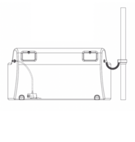 Happy Sofa waterbank 168cm - Salie Groen (incl. pomp en aansluitset)