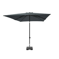 Madison Moraira Push-up stokparasol 230 &times; 230 cm &ndash; Grey (excl. voet)